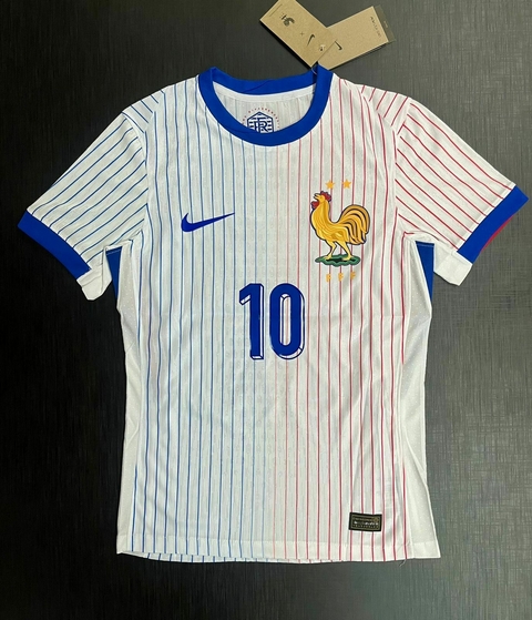 Camiseta Nike Vaporknit Francia Suplente Blanca Mbappe 10 2024 2025 Match
