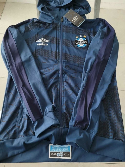 Campera Umbro Gremio Azul 2023 2024 No Conjunto #RODAINDUMENTARIA