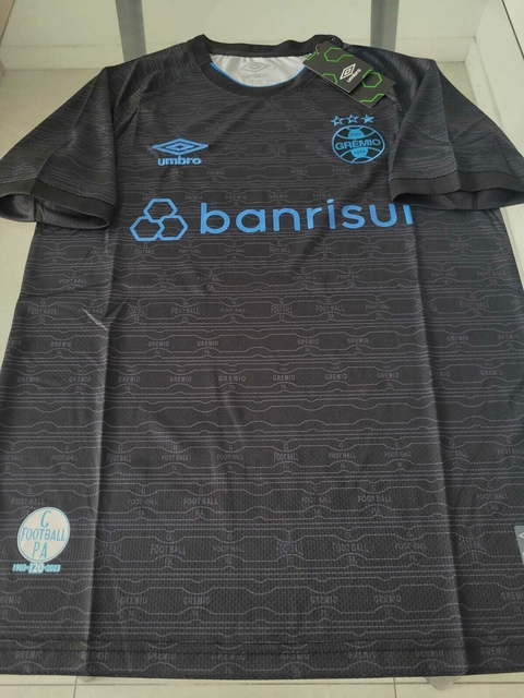 Camiseta Umbro Gremio Entrenamiento Negra 2023 2024 #SALE