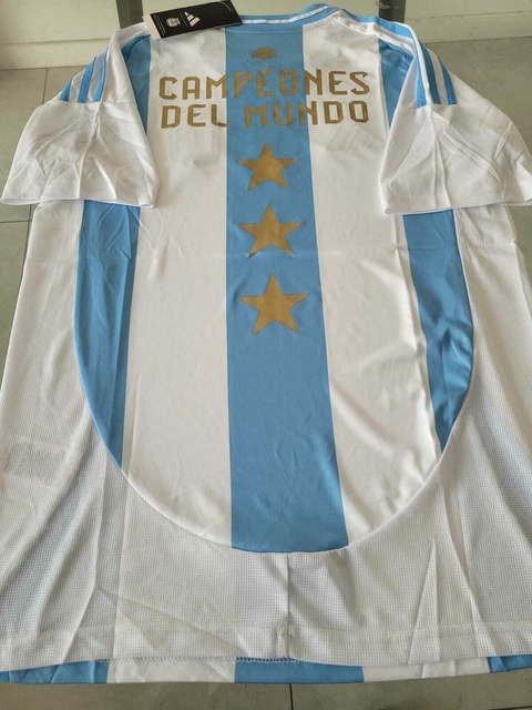 Camiseta Adidas Argentina Titular 2024 2025 Aeroready Campeones del Mundo