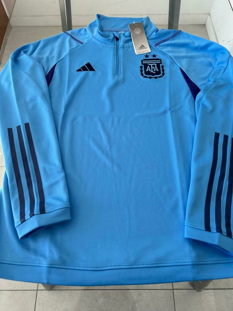 Buzo Adidas Argentina Celeste 2022 Entrenamiento