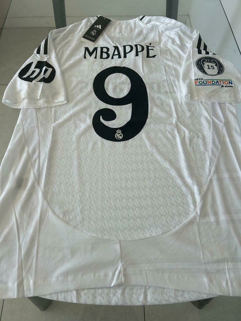 Camiseta Adidas HeatRdy Real Madrid Titular Mbappe 9 2024 2025 Match