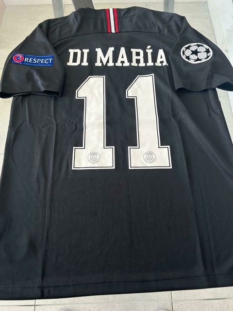 Camiseta Nike Jordan Retro PSG Negra Di Maria 22 2018 2019
