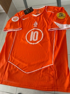 Camiseta Nike Holanda Retro Titular Van Nistelrooy 10 2004 2005 en internet