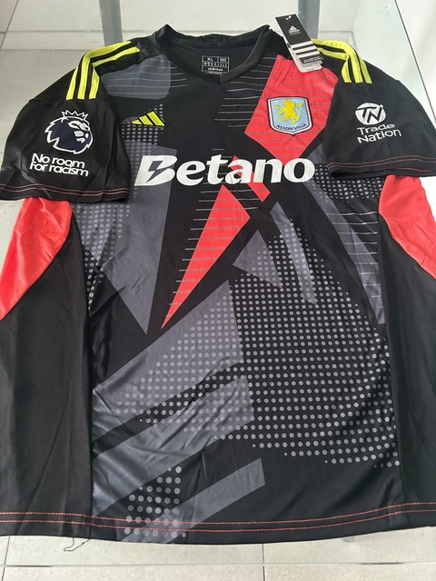 Camiseta Adidas Aston Villa Negra Dibu Martinez 23 2024 2025 - comprar online