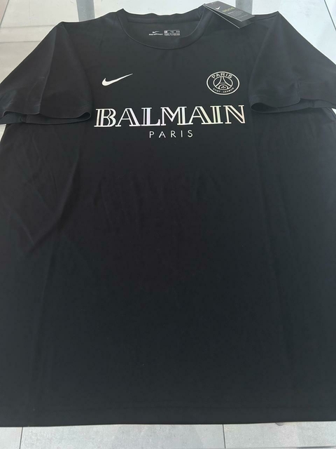 Camiseta Nike PSG Paris Negra Ed. Especial Balmain 2023 2024 #SALE - comprar online