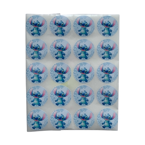 Adesivo Personalizado Stitch - 35 unidades - comprar online