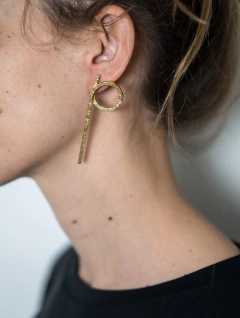 AROS FÉNIX P.I. (Asimétricos) - Lucía Feugas | Joyería de Autor