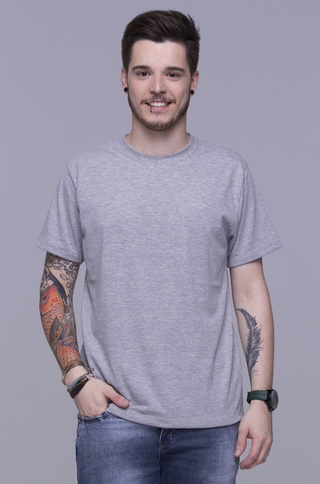 Camiseta T-shirt Unissex Cinza Mescla