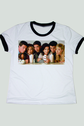 Camiseta Feminina Ringer Friends