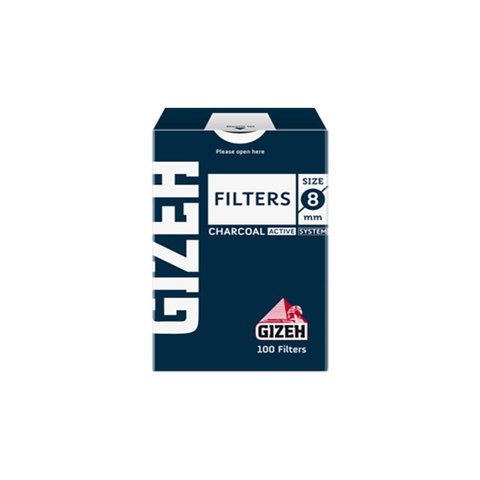 Filtros GIZEH CARBON 8 mm - Pack x 100