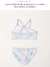 Bikini celeste hojas Abercrombie kids - comprar online