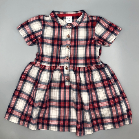 Vestido Carters - Talle 12-18 meses