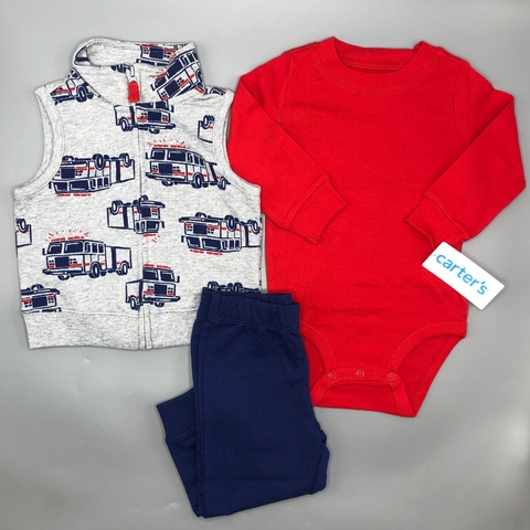 Conjunto Remera/body + Pantalón Carters - Talle 9-12 meses