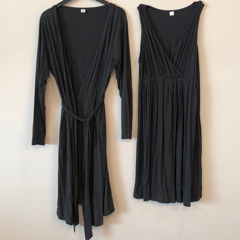 Conjunto Vestido+Saco Importado - Talle S