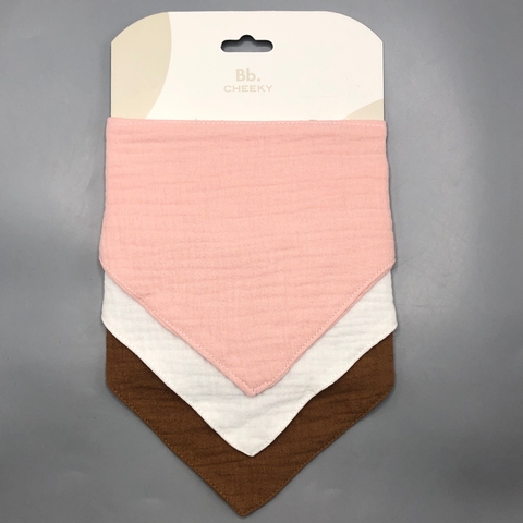 Setx3 Baberos Cheeky - Talle 0-3 meses