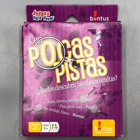 Juego de mesa Con Pocas Pistas Bontus - Talle 7 años