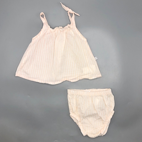 Conjunto Camisa/camisola + Short Cheeky - Talle 3-6 meses - SEGUNDA SELECCIÓN