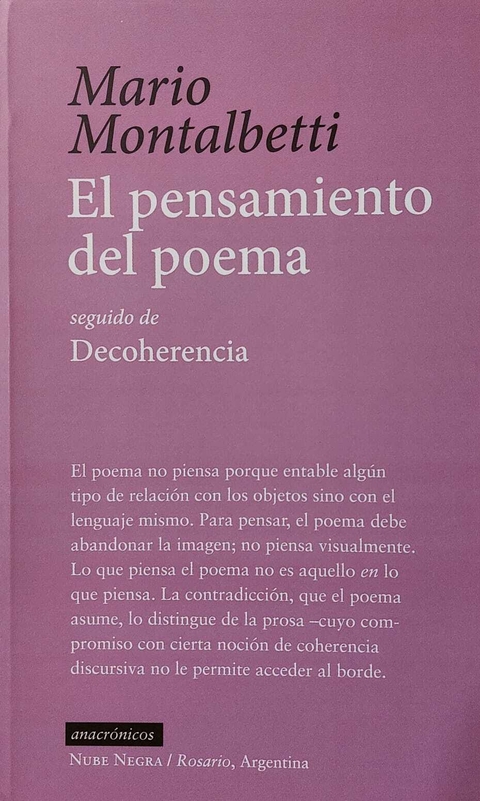 el pensamiento del poema, Mario Montalbetti