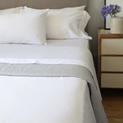 Sábana Cotton Satin 400 Hilos Queen - tienda online
