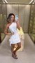 1124 - Conjunto Alfaiataria | Blusa Assimétrica e Short Saia (999) na internet