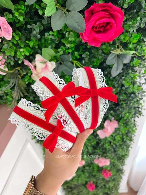 Tiara de Renda Natal