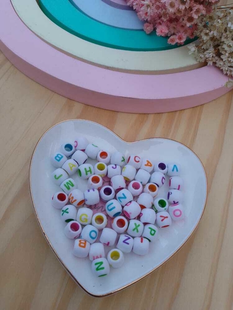 TERERE COM LETRAS COLORIDAS 8 MM (25 GRAMAS)
