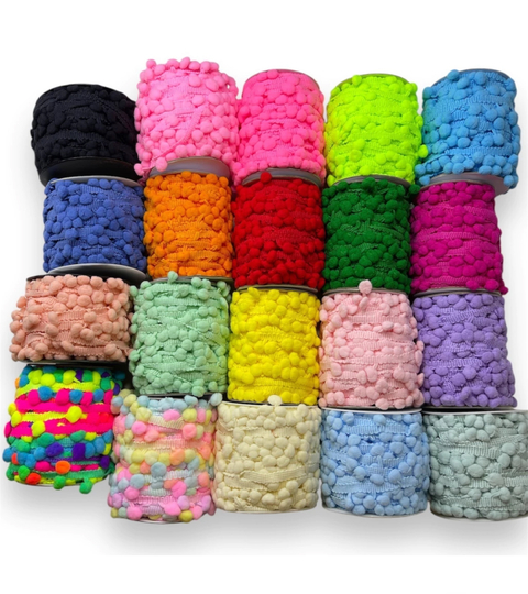 POMPOM EM METRO MILI 2 CM ( 1 METRO ) - comprar online