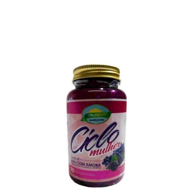 Ciclo Mulher Uva + Amora 90 Comprimidos Nutrigold TPM Menopausa Ciclo Mulher Uva + Amora 90 Comprimidos Nutrigold TPM Menopausa