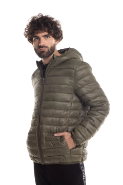CAMPERA PUFF MEN GREEN - comprar online