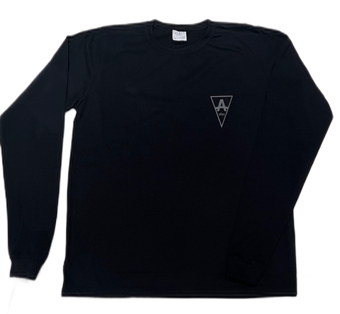 Camiseta manga longa em algodão preta