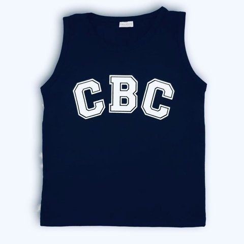 Regata em poliviscose marinho