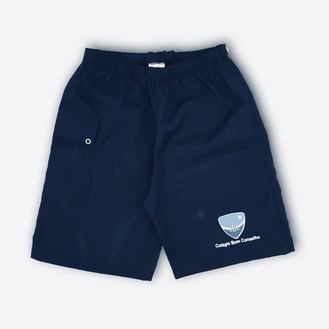 Bermuda colegial marinho