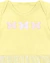 Conjunto Body Vestido Bebê Tule com Flores Cotton Amarelo Amanteigado 3 a 12 Meses - loja online