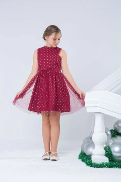 Vestido Lara Bordô - Coisas de Dondoquinha