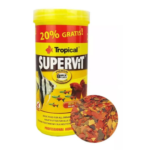 Ração Tropical Supervit Flacks 50g + 20% Gratis - 60g Ração Tropical Supervit Flacks 50g + 20% Gratis - 60g