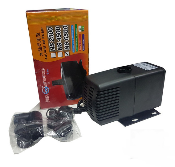 Bomba Submersa NS-6500 - 4600L/H - 127V - MINJIANG Bomba Submersa NS-6500 - 4600L/H - 127V - MINJIANG