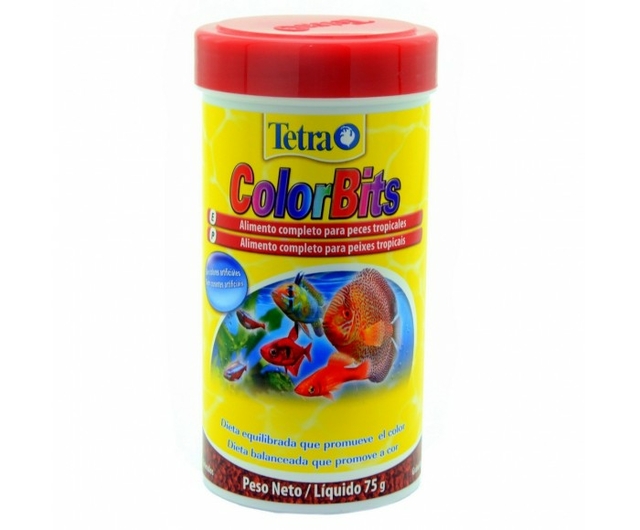 Ração Tetra Color Bits Granules 75g Ração Tetra Color Bits Granules 75g