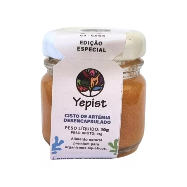 Alimento Yepist Cisto de Artêmia Desencapsulado 10g Alimento Yepist Cisto de Artêmia Desencapsulado 10g
