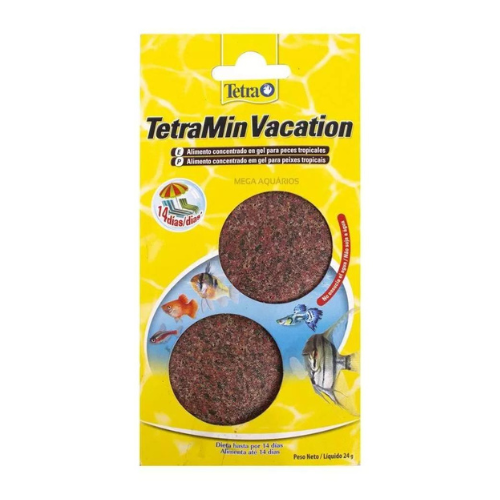 Ração Tetra Min Vacation 24g - Alimento de Férias Ração Tetra Min Vacation 24g - Alimento de Férias