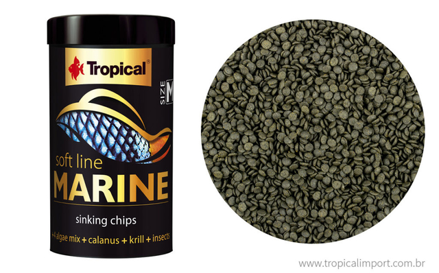 Ração Tropical Soft Line Marine size M 130g Ração Tropical Soft Line Marine size M 130g