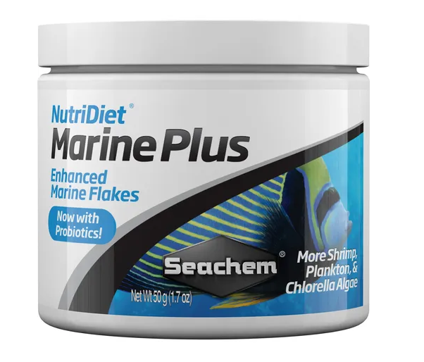 Ração Seachem Nutridiet Marine Flakes Plus Probiotics 50g Ração Seachem Nutridiet Marine Flakes Plus Probiotics 50g