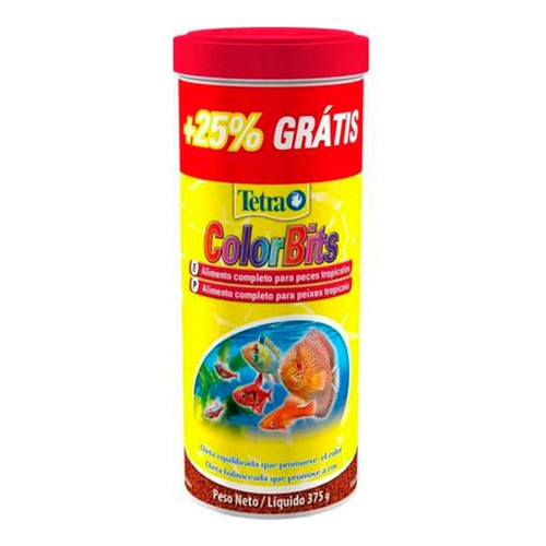 Ração Tetra ColorBits Granules 375g Ração Tetra ColorBits Granules 375g