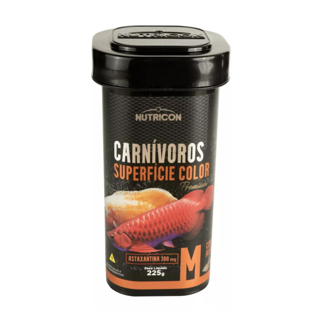 Ração Nutricon Carnívoros Superfície Color M 225g Ração Nutricon Carnívoros Superfície Color M 225g
