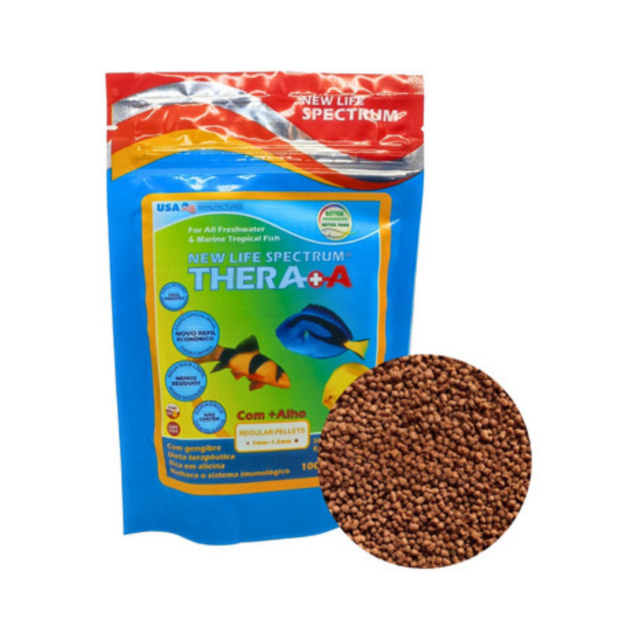 Ração NewLife Spectrum Thera+A Medium pellets 2-2,5mm-100g Ração NewLife Spectrum Thera+A Medium pellets 2-2,5mm-100g