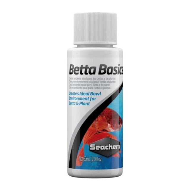 Seachem Betta Basics 60ml - Condicionador p/Betta e Peixes Seachem Betta Basics 60ml - Condicionador p/Betta e Peixes