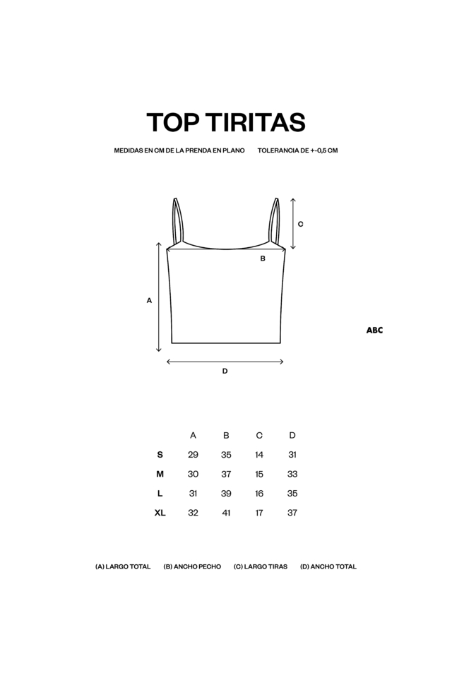 Top Tiritas Negro Top Tiritas Negro