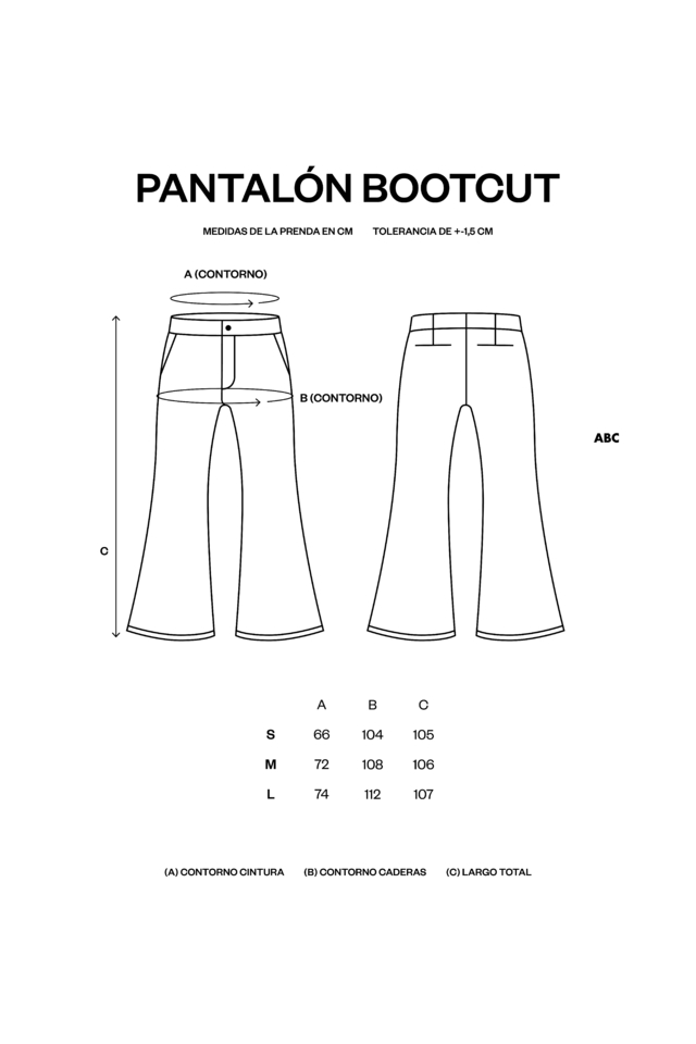 Pantalón Bootcut Negro Pantalón Bootcut Negro
