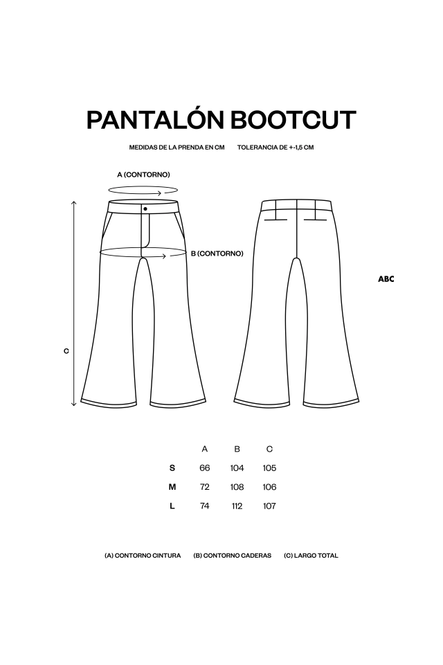 Pantalón Bootcut Negro Pantalón Bootcut Negro
