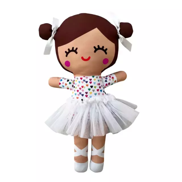 BONECA G | TIANA | BAILARINA CORAÇÕES BRANCA BONECA G | TIANA | BAILARINA CORAÇÕES BRANCA